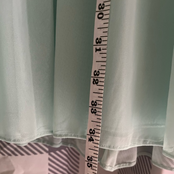 David’s Bridal Lace Floral and Chiffon Halter Bridesmaid/Sundress - Picture 5 of 10